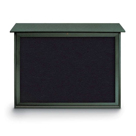 United Visual Products Indoor Enclosed Combo Board, 42"x32", Bronze Frame/Black & Forbo UVCB4232BZ-BLACK-FORBO